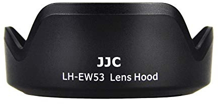 JJC EW-53 Camera Lens Hood Protector for Canon EF-M 15-45mm f/3.5-6.3 IS STM lens/Canon RF-S 18-45mm F4.5-6.3 IS STM - Replace Canon EW-53 Lens Hoods