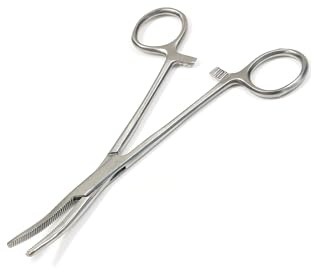 Stainless Steel Long Nose Carp Tackle Fishing Accessories Locking Pliers Unhooking Fish Remover Line Cutters Sea Coarse 8'' Curved Tools Fishing Pliers Piercing Forceps
