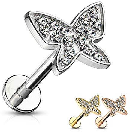 Treuheld® Schmetterling Labret Piercing in 2 Größen