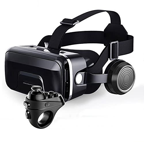 CYLZRCl Occhiali Realtà Virtuale Schermo Intero Occhiali 3D VR Occhiali VR 3D Stereo Originali per Smartphone da 5-6,5 Pollici (Color : 12R1)