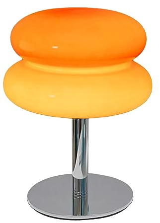 GUANSHAN Lampe De Table En Verre Vintage Élégante Veilleuse Rétro Macaron Couleur Table De Chevet Éclairage Lampe De Table Décorative Pour Salon, Chambre