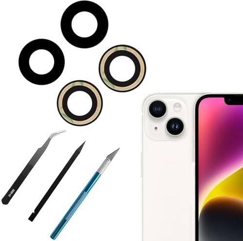 14/14 Plus Rear Back Camera Lens Replacement with Repair Tool Kit | Sapphire 14 Rear Back Camera Lens for iPhone 14,14Plus Rear Back Camera Lens for iPhone 14 Plus with Repair Tool Kit