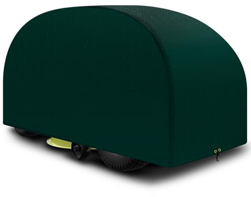 PATIO PLUS Ride on Lawn Mower Cover,Outdoor Garden Lawn Tractor Cover，High-quality Polyethylene fabric material Waterproof, Windproof, Anti-UV, 137 x 183 x 117 cm (Green)