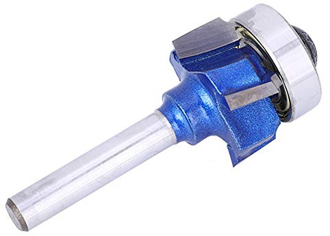 Joyzan Broca Enrutadora de 4 Dientes, Fresa Borde Redondo 8Mm Herramienta Esquina Redondeada Gran Dureza Capacidades Corte Precisas Bordes Redondeados para Trabajando en Gabinetes Proyectos Bricolaje
