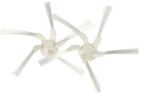 vhbw 2x Seitenbürste kompatibel mit Dreame W10 | W10 Pro Saugroboter - Reinigungsbürsten Set, weiß