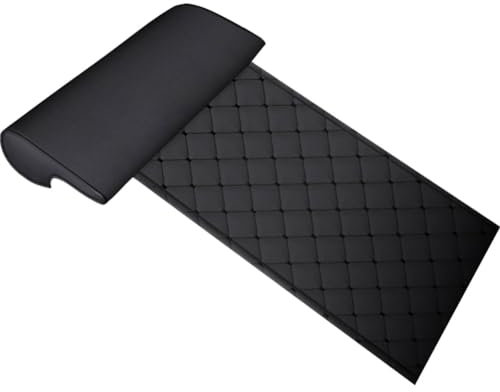HBDTNTKF Auto Erweitertes Sitzkissen Für Citr-oen Ds7 Ds 7 Crossback 2018-2023, Seat Modification Leg Rest Beinstütze Kissen Kniepolster Komfort Cushion Innere Zubehör,D/Rhombus-Black