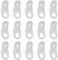 YINETTECH Lot de 100pcs Connecteurs de Terre M4 6,3mm Cosses de Câble à Sertir Connecteur Plat Nu Ø 4,0mm Borne de Câble Non Isolée en Laiton Galvanisé pour Voiture