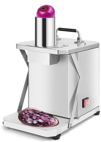 QLXYYFC Hachoir À Légumes Domestique Commercial, Coupe-légumes Et Fruits en Acier Inoxydable, Machine De Découpe De Cubes en Dés pour Légumes Et Fruits, Machine De Découpe De Fruits(10mm)