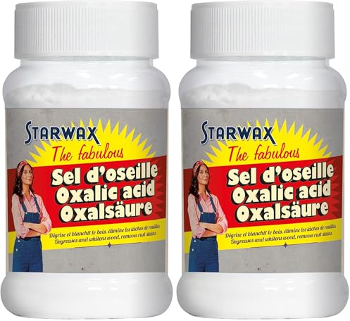 STARWAX THE FABULOUS - Sel d'Oseille - Dégrise le Bois - Détache les Textiles Blancs - Elimine la Rouille - Désoxyde les Métaux et Cuivres - 100% d'Origine Naturelle - Fabriqué en France - 400 g
