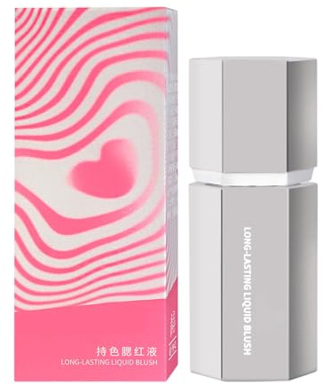 Fard liquido, fard illuminante viso, fard rosso stick, formula leggera e lunga durata, bagliore naturale scolpito, 30 ml, tonalità rosa, per trucco di bellezza