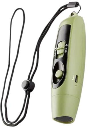 Sifflet électronique, sifflet électrique, gadget de sifflet multifonction réglable 3 différents bruyants portables – Sifflet de sécurité pour sports de plein air USB rechargeable avec cordon et