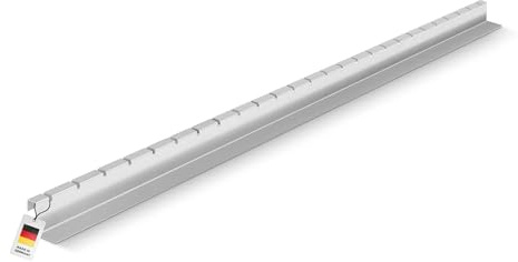 blizz-z terraflex alu Abstandsprofil Aluminium - Länge: 2 m - 1 Stück | H: 38 mm x T: 44,5 mm - Fassadenanschluss, Kiesfangleiste, Abschlussleiste für Terrasse, Balkon rostfrei - Made in Germany