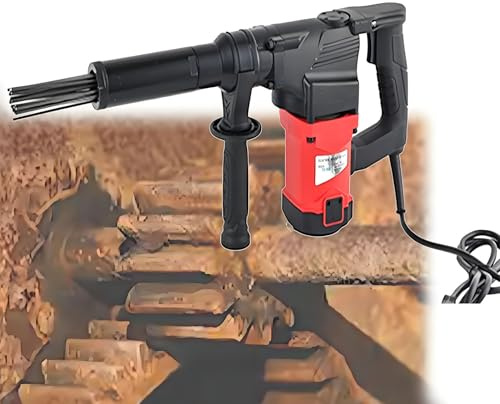 OzcNykt Raspador De Aguja EléCtrico PortáTil, Pistola Desoxidante De Aguja EléCtrica, Raspador De Aguja con EmpuñAdura De Pistola De Alta Potencia De Grado Industrial para Eliminar óXido