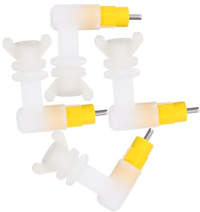 Gadpiparty Automatische Geflügeltränke 4 Stück-Pack Wassernippel Mit Dickem Dichtungsring Für Kaninchen Und Wachtelküken Trinker Käfigzubehör