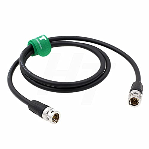 HangTon HT 12G 4K original SDI câble vidéo coaxial BNC à BNC canare LV - 61s 75 ohms pour moniteur d'appareil photo Flex Shield 30m noir