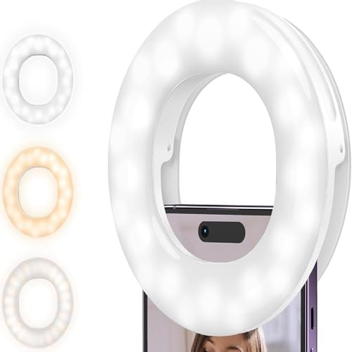 Selfie-ljus, mobiltelefon ringljus, mobiltelefon selfie-ljus, levande ljus för vackra foton eller videoinspelning (svart)