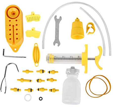 VGEBY Fahrradbremsen-Entlüftungsset, Hydraulisches Scheibenbremsen-Entlüftungsset, Tragbares Fahrrad-Scheibenbremsen-Mineralöl-Entlüftungs-Reparatur-Werkzeugset, Werkzeugsätze für