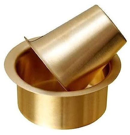 USA Deals 365 Tradtional Brass Dabara Set |Brass Davara Tumbler Set|South Indian Coffee Glass Tumbler|Serveware|Kitchenware|Drinkware, Davara Coffee Tea Set (Approx. 150 ML) (Brass 2 pcs set)