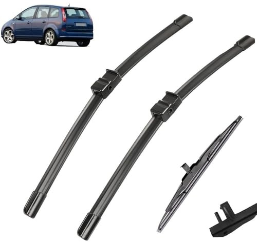Autowischer, kompatibel mit Ford Focus C-Max MK1 / C-Max MPV MK1 2003–2010, Auto-Wischerblätter vorne und hinten, Scheibenwischer, automatische Windschutzscheibe, 26 Zoll + 19 Zoll + 11 Zoll (Color :