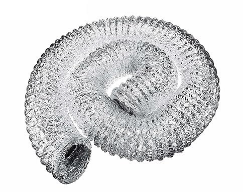 Aluflexrohr Flexschlauch Alurohr Flex-Schlauch Abluftrohr Lüftungsschlauch Mit 2 Schlauchschelle Für Abzugshaube, Rohrventilator Ø 80/100/110/120/150/160/170/180/200mm Für Mobile Klimaanlage (Color :