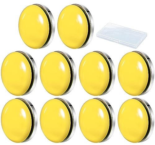 Imtrub 10 Stück Tischdeckenbeschwerer Set, Runde Magnetische Dusch Vorhang Gewichte Starke Magnete wasserdichte für Vorhänge Tischdecke, für Familie Camping Hochzeit Garten Picknick