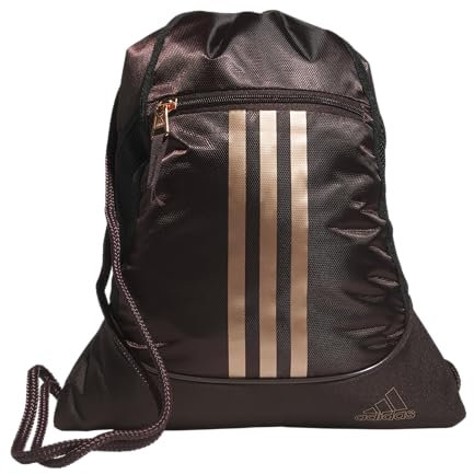 adidas Alliance II Sackpack, Marrone Ombra/Oro Rosa, One Size, Alliance Sackpack, zaino con coulisse, leggero e piccolo, borsa da palestra per donne e uomini