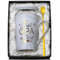 Opa Geschenk Geburtstag Vatertag, Bester Opa der Welt Tasse - Vatertagsgeschenk Geschenke für Großvater, 400ml Grau Marmor Tasse mit Goldener Golddruck, Deckel Löffel Grußkarten, Exquisite Geschenkbox