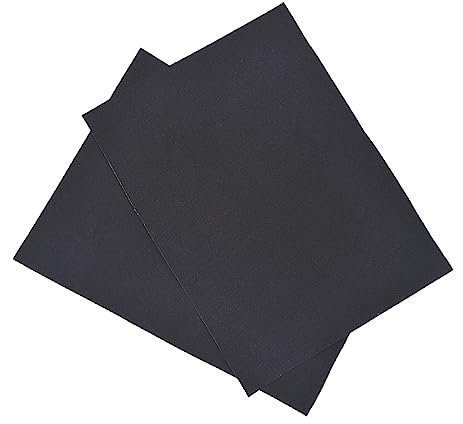 STOBOK 2St selbstklebend Display-Pad für Theke Tischbeinschutz schwarzes Beflockungsfutter Klebstoff Display-Pad-Stoff einseitig Beschichtung Anzeigematte Beflocktes Tuch