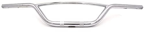 YANHAO Lenker Motorrad Aluminium,Moped Lenker Motorrad 22mm 25mm Lenkrad Lenker Retro Motorrad Griff Bars für XL883 XL1200 x 48 Dyna Softail Chopper Cafe Racer(25mm Chrome)