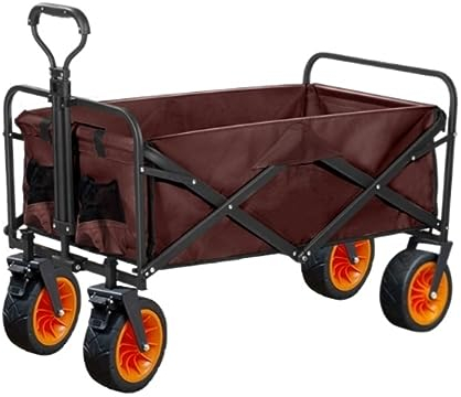 Faltbar Handwagen Bollerwagen Transportwagen Outdoor Utility Wagon 8 Rad Tragbarer Zusammenklappbarer Campingwagen Gartengeschäft Sport Strand Handwagen Lager 150 Kg Faltbollerwagen Faltwagen Strandw