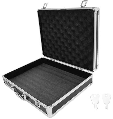 ORFOFE Aluminium Werkzeugkiste Mit Zahlenschloss Tragbare Metal Aufbewahrungsbox Für Medikamente Und Werkzeuge Großer Multifunktionaler Organizer Widerstandsfähig Mit Bequemem Griff