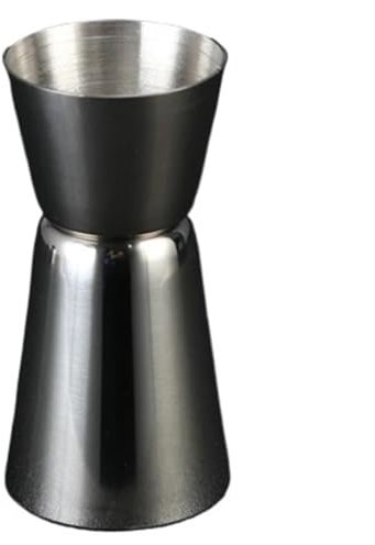 CHFYIJYHM Jigger de Mesure de Barre d'acier Inoxydable, Kit de Jigger de secoueur de Cocktail de vin de Partie de Barre Outil de Barre de Tasse de Mesure de Boisson de Double Esprit(Silver 30-60ml)