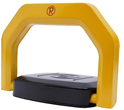 WooDerson Automatic Remote Control Parking Lock Electronic Private Parking Space Lock with Key, Carport Auto Space Stall Barrier 30 m Remote Controlled, Positive and Negative 180° Anti-Collision