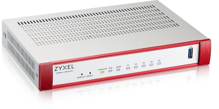 Zyxel USGFLEX50HP ZyWALL Firewall di Sicurezza Informatica ad Alta Velocità | Pacchetto Sicurezza UTM di 1 Anno | PoE+ | Fino a 25 Utenti | Nebula Cloud