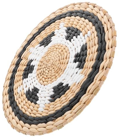 FUNOMOCYA Geflochtener Wandkorb Aus Weide Runde Wanddeko Für Wohnzimmer Küche Handgefertigt Natürlicher Look Passend Für Boho Und Landhausstil