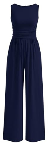 Coloody Monopezzo Donna Elegante Tutina Pantalone Lungo Senza Maniche Tuta Pantaloni Estiva Jumpsuit Casual Overall Con Tasca