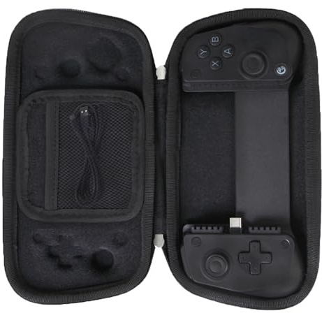 Anleo Hard Case for GameSir X5 Lite Controller - with Mesh Bag for Mobile Gaming Phone Controller Accessories (Black, Case Only)