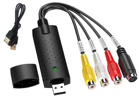 Video scheda di acquisizione del Grabber di USB 2.0 per la conversione di fonti analogiche di digitalizzazione e setsup facile con la luce del LED