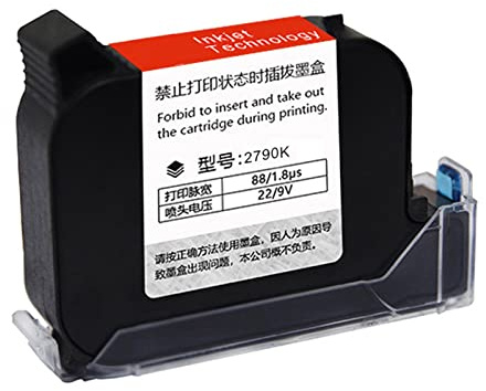 Guaber Cartouche de solvant à séchage rapide pour imprimante à jet d'encre thermique portable 600 DPI 12,7 mm 2790 K