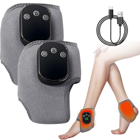Neamova 3-In-1-Fußmassager, Foot Massage FussmassagegeräT Elektrisch 3 Modi Und 5 WäRmestufen,Portable Cordless Ankle Massagers (2 Packungen)