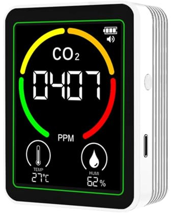 Tester di qualità 'aria,Misuratore digitale di temperatura e umidità,Misuratore di qualità 'aria portatile | per casa, camera da, hotel, viaggi, ufficio, scuola e ospedale
