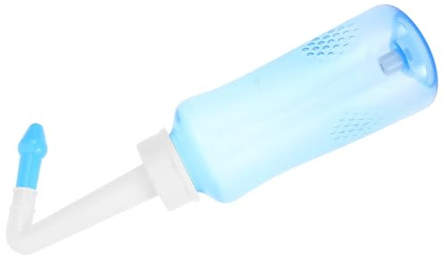 MOBUTOFU Dispositivo Manual de Irrigación Nasal 300Ml Botella para Lavado de Senos Paranasales Control de Flujo, Kit de Limpieza para Uso Estacional y Diario en Adultos y,