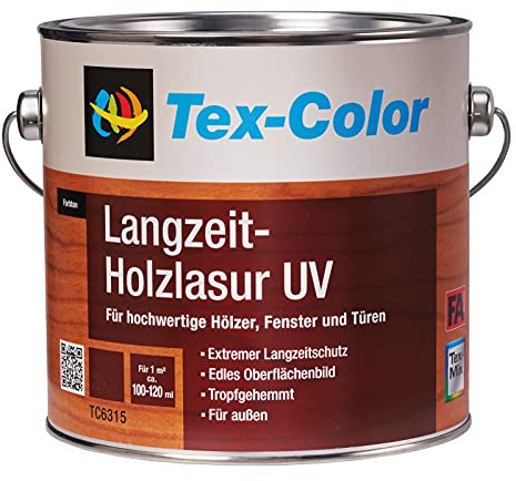 Tex Color Langzeit-Holzlasur UV (2,5L, nussbaum)