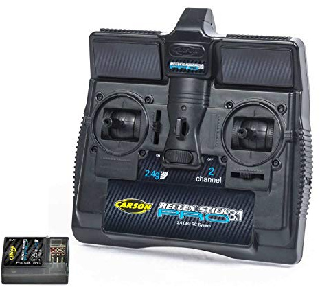Carson 500500084 - FS Reflex Stick Pro 3.1 2.4G 2 Channel, Model Building, Accessories, Remote Control, Receiver