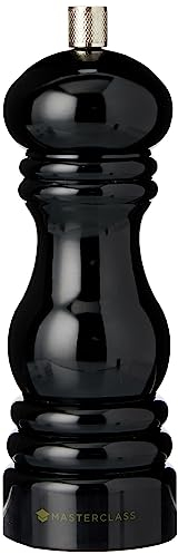 MasterClass Molinillo de Pimienta o Sal con Tapa Intercambiable, Negro, 17cm