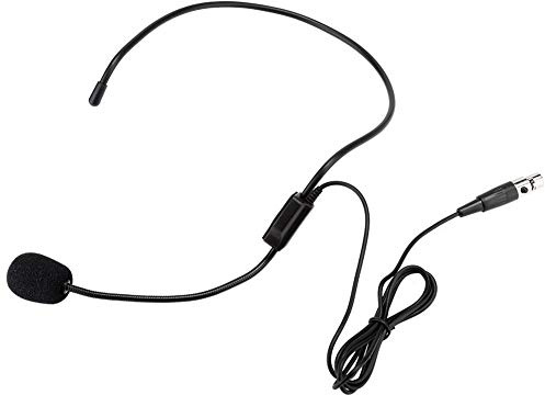 Mini XLR 3-stifts TA3F- Trådlöst headset med en mikrofon för att bära. Hjärtformad riktad elektrodkondensormikrofon för midjemonterad radiosändare