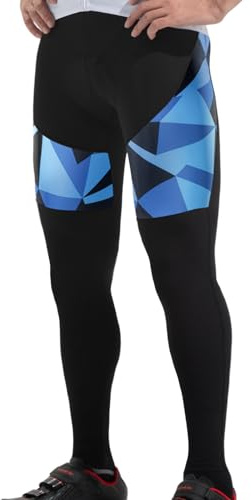 Santic Pantalon de Cyclisme Long rembourré pour Homme avec Rembourrage de l'assise
