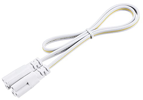 sourcing map Lampen Verbindungskabel für T4 T5 T8 LED Schlauch, 50cm 3 Pin Doppelend Licht Verbindungskabel Verlängerungskabel Packung von 4