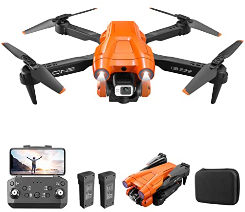Mingfuxin Faltbare Drohne mit Kamera für Anfänger, RC Quadcopter Drohne mit App WIFI FPV Live-Video, Höhenhaltung, Headless-Modus One-Key-Abheben Landung für Erwachsene Kinder