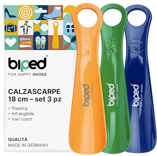 biped juego de 3 calzadores de plástico 18 cm – Mini cuernos de zapato de viaje ergonómicos – Accesorio práctico y compacto para niños y adultos z1570(plum)
